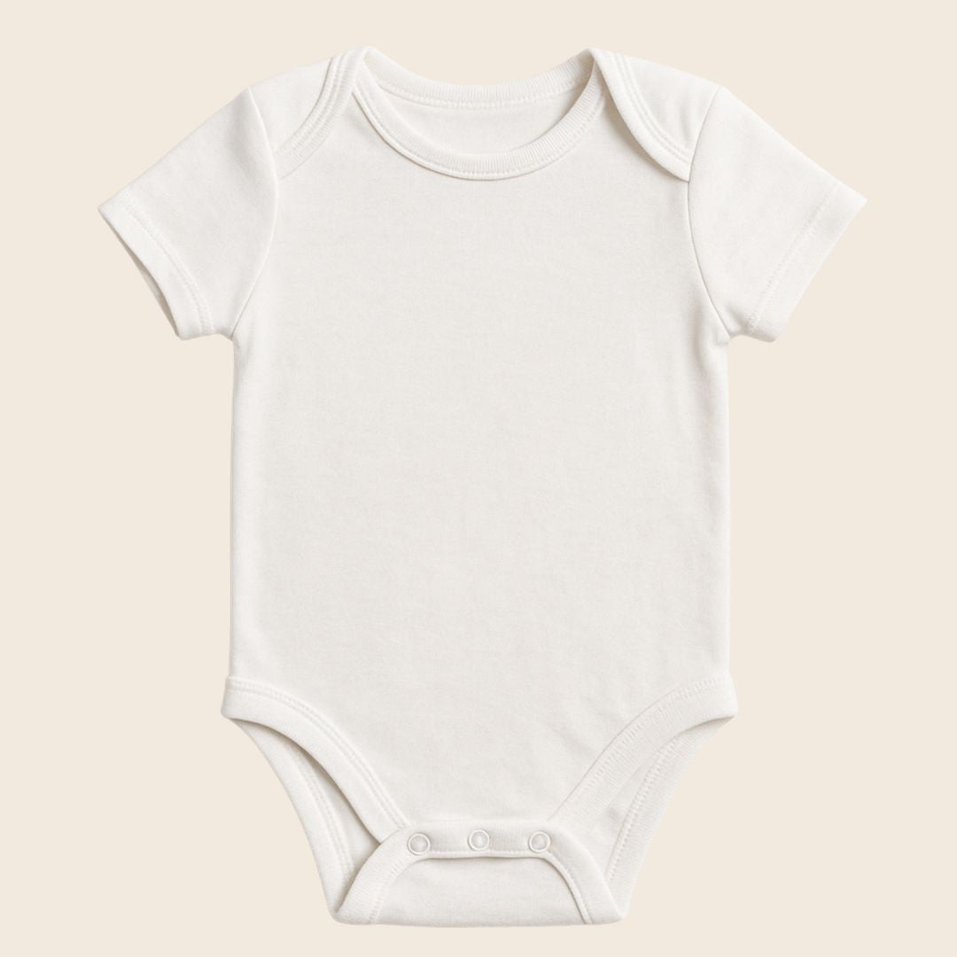 Body Bebe Tela Algodón Manga Corta