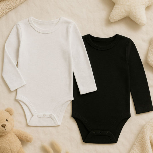 Body Bebe Tela Algodón Manga Larga