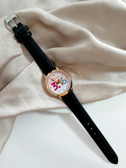 Reloj Cuero delgadito Juan 3:16