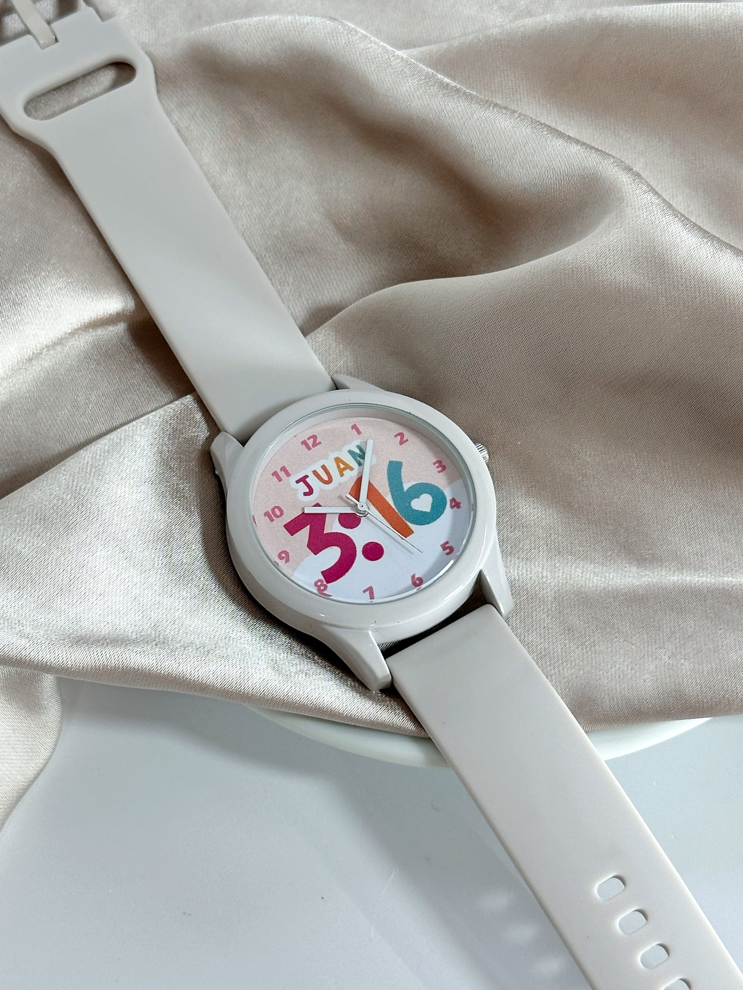 Reloj Pastel Juan 3:16