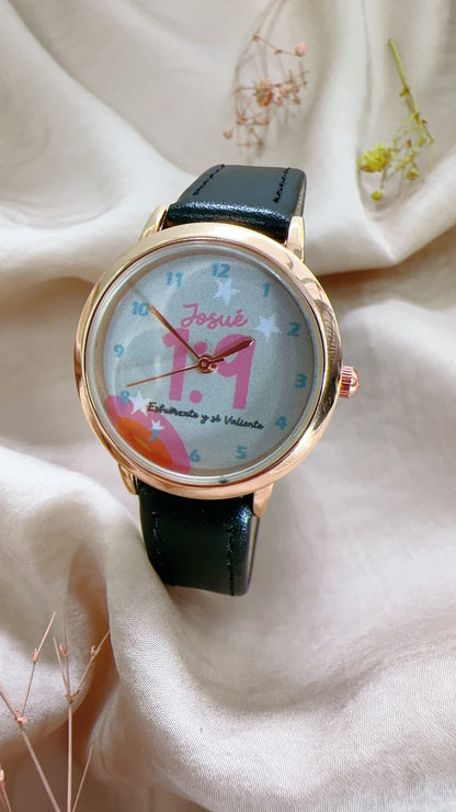 Reloj Cuero delgadito Josue 1:9