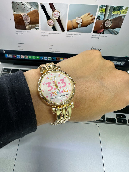 Reloj Dorado Jeremias 33:3