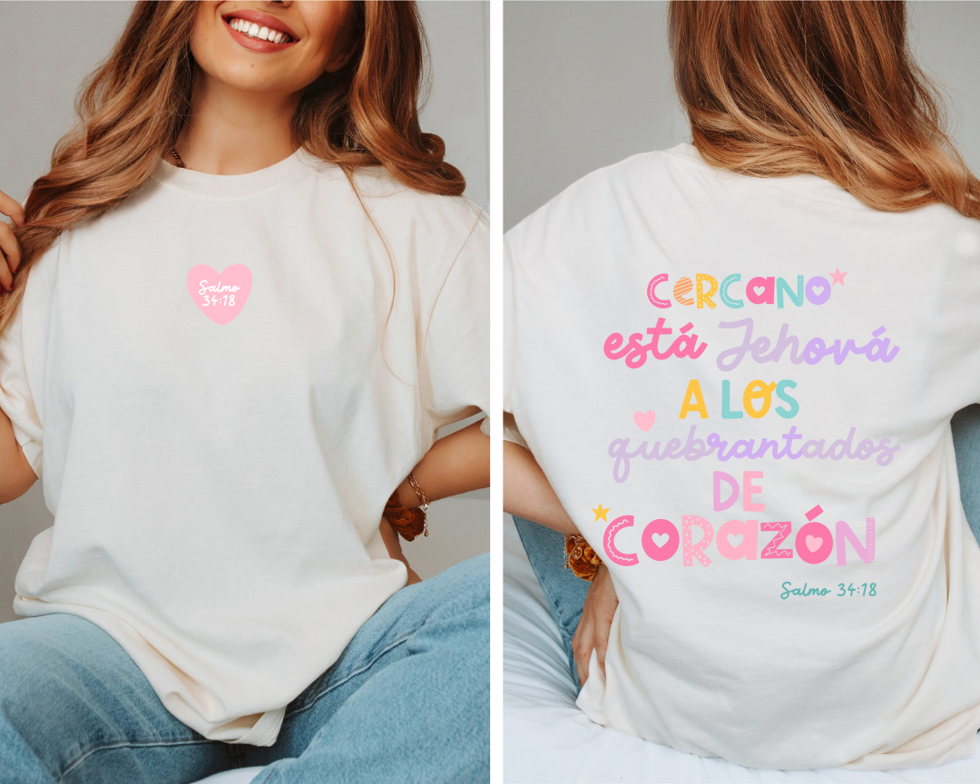 Playera Salmo 34:18