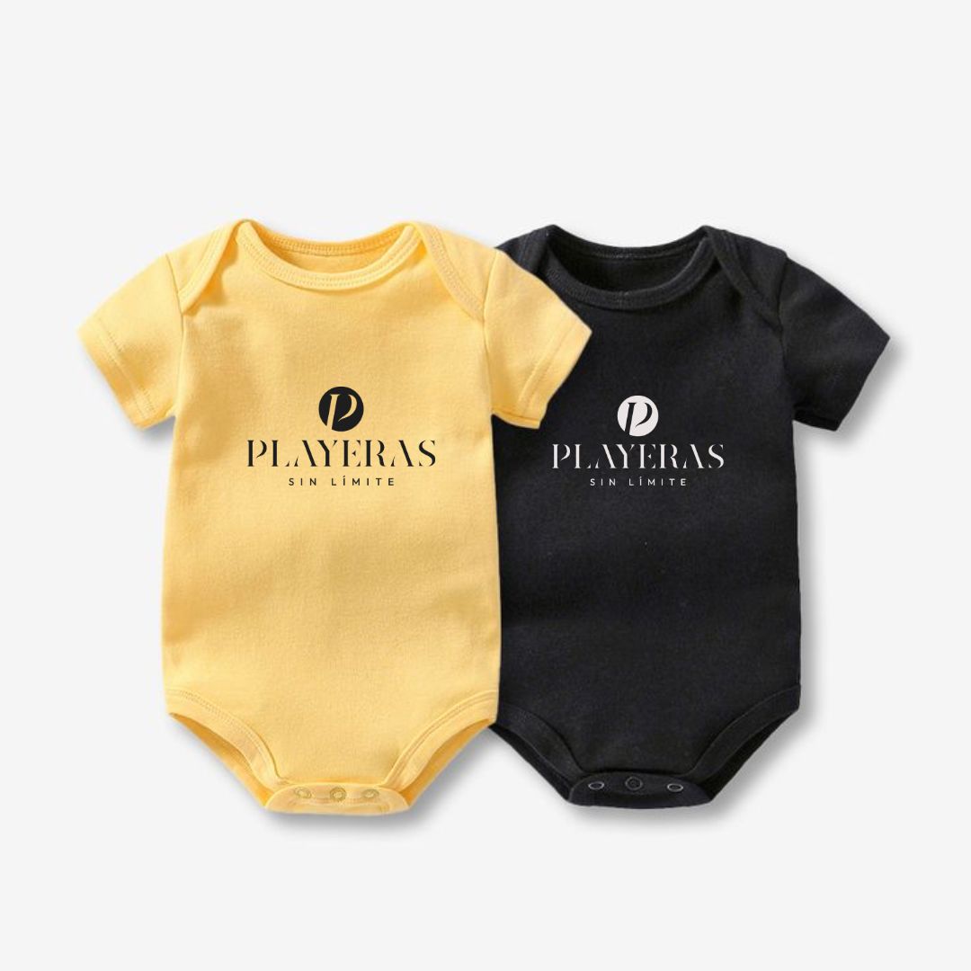 Body Bebe Tela Algodón Manga Corta